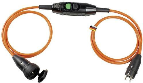 AS Schwabe Personenschutz-Verlängerungskabel PRCD-K 230V Schwarz-Orange IP44 - Bild 1