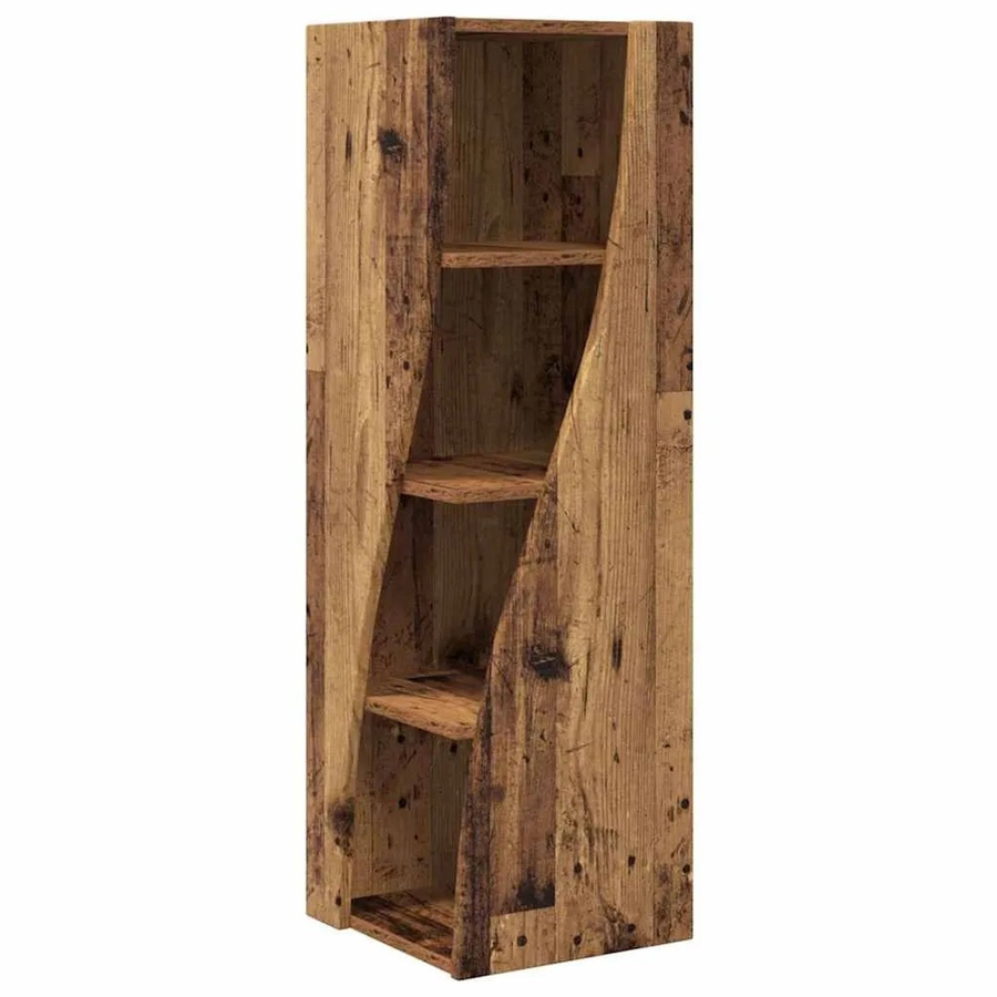vidaXL Eckschrank aus Holzwerkstoff in Braun, B/T/H: 32 x 32 x 102 cm - Bild 2