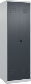 C+P PSA Doppel-Spind Classic PLUS mit 2 Abteilen, grau/anthrazit, H x B x T: 185 x 60 x 50 cm - Bild 1