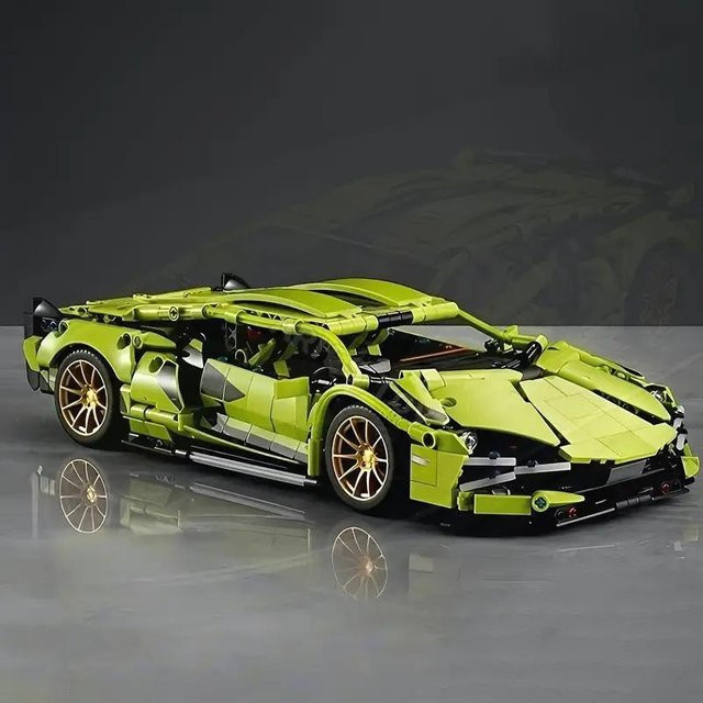 Yiran toy Sportwagen Bauset Grün 1690-teiliges Set ab 14 Jahren - Bild 1