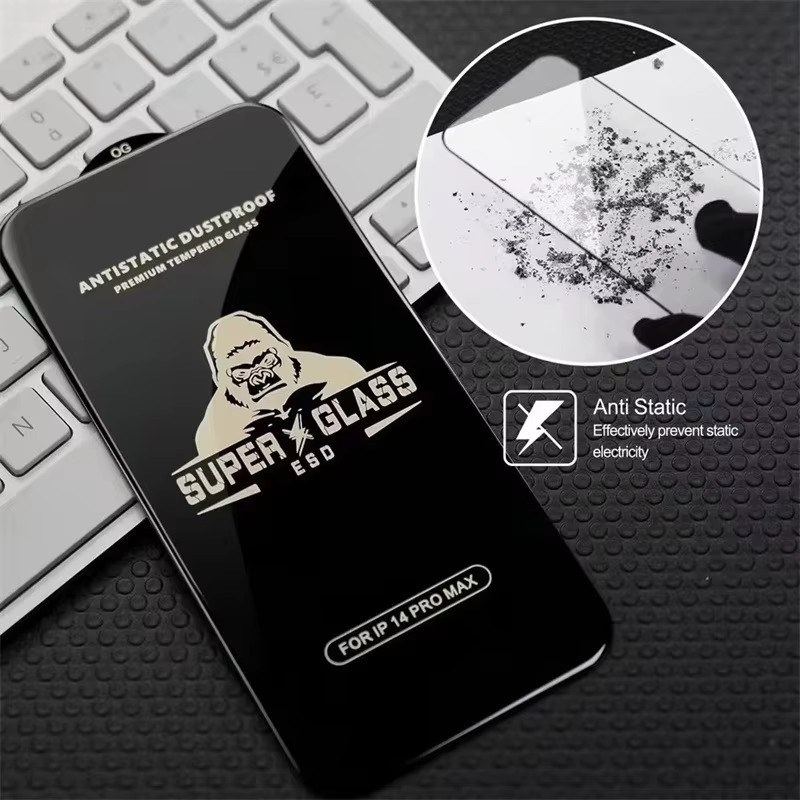 King Kong Gorilla Displayschutz aus gehärtetem Glas für Xiaomi 15T 14T 13T 12T 11T 10T Pro 5G in Transparent - Bild 2