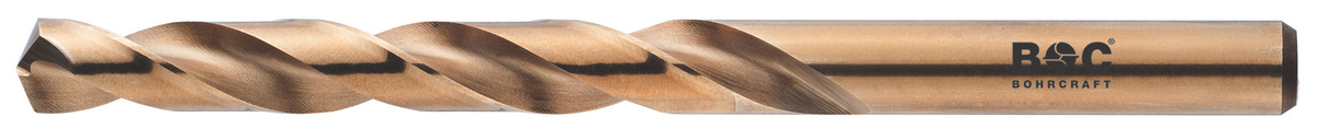 Bohrcraft HSS-E Co 5% Cobalt Spiralbohrer DIN 338 Typ N in Gold, Durchmesser: 15,5 mm, 5er Packung - Bild 1