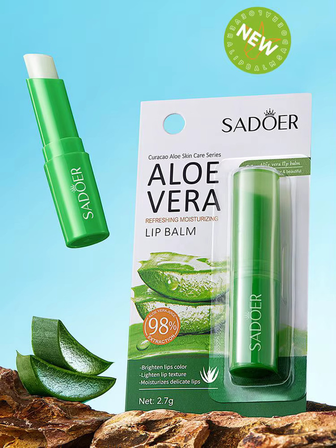 SADOER Lippen-Aloe-Balsam, glänzend, Unisex - Bild 5