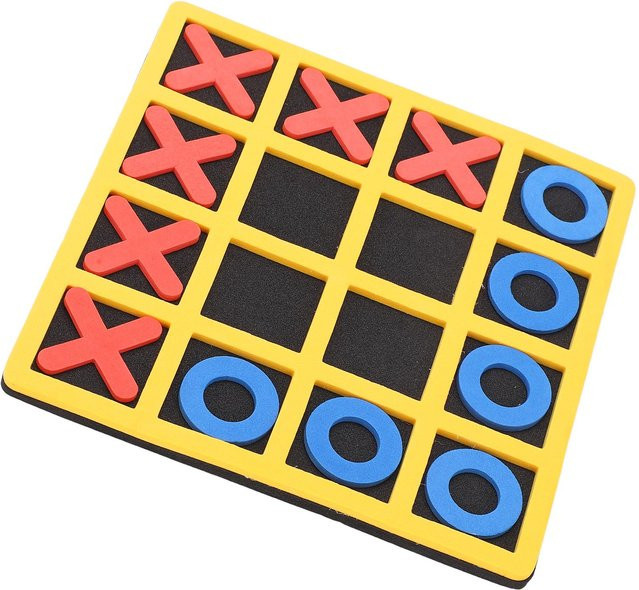 Fishine Tic-Tac-Toe XO Form Schachspiel, Lernspielzeug, Schaumstoff, Rot, Bunt / Mehrfarbig - Bild 1