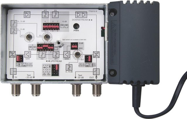 Triax GHV 935 TV-Signalverstärker 47 - 1006 MHz in Schwarz und Silber - Bild 1