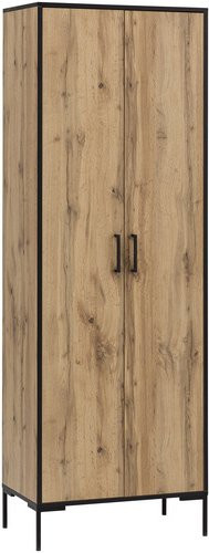 Schildmeyer Hochschrank Serie 2000 Eiche Landhaus, B/T/H: 65,2 x 39,0 x 194,2 cm - Bild 1