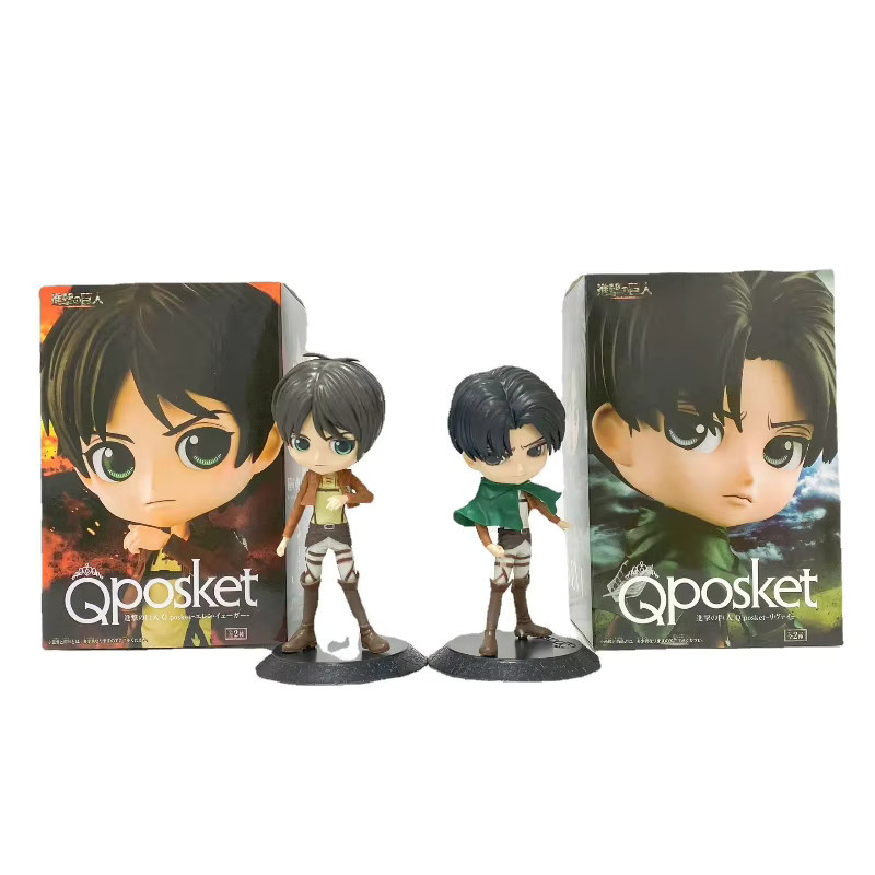 Bandai Attack On Titan Chibi Eren Yeager Levi Ackerman Actionfiguren, Puppe - Bild 3