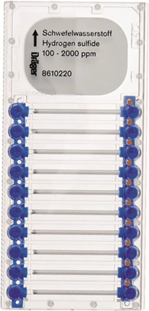 Dräger Microtubes für Schwefelwasserstoff 100 2000 Ppm transparent - Bild 1