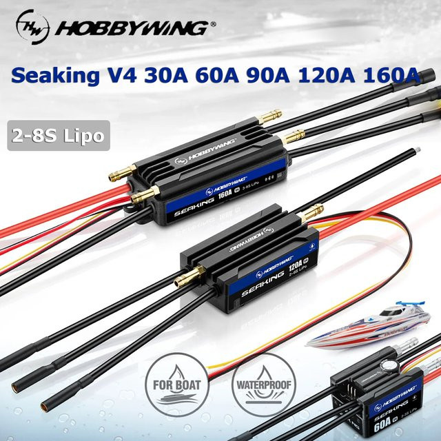 HOBBYWING Seaking V4 Bürstenloser ESC, Wasserdicht, IP67 - Bild 1