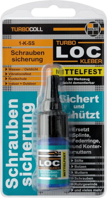 Boldt Turbocoll TurboLoc Mittelfeste Schraubensicherung aus Cyanacrylat, 5 g - Bild 1