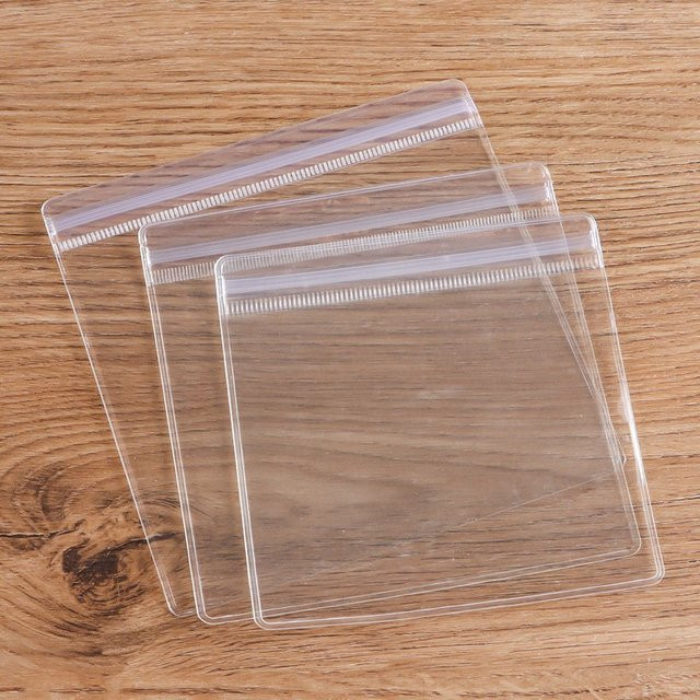 100 Stück transparente Zip-Lock Taschen aus PVC Kunststoff für Schmuck und Armbänder - Bild 1