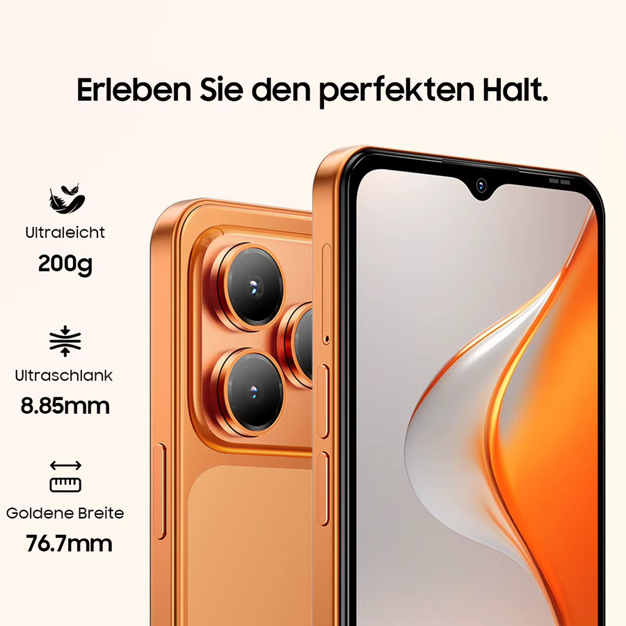 Blackview WAVE 7C Smartphone mit 6,56-Zoll HD+ Display, 64 GB Speicher, 16 GB RAM, 5000mAh Akku, 32MP Rückkamera und 13MP Frontkamera, Android 16, Dual-SIM, Schwarz - Bild 2
