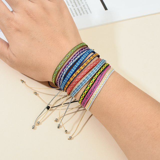 ZMZY Armband, Stoff, Bunt, Boho, Damen - Bild 1