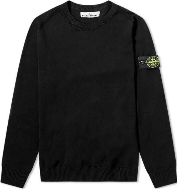 Stone Island Langarm Sweatshirt, Unisex, Schwarz - Bild 1