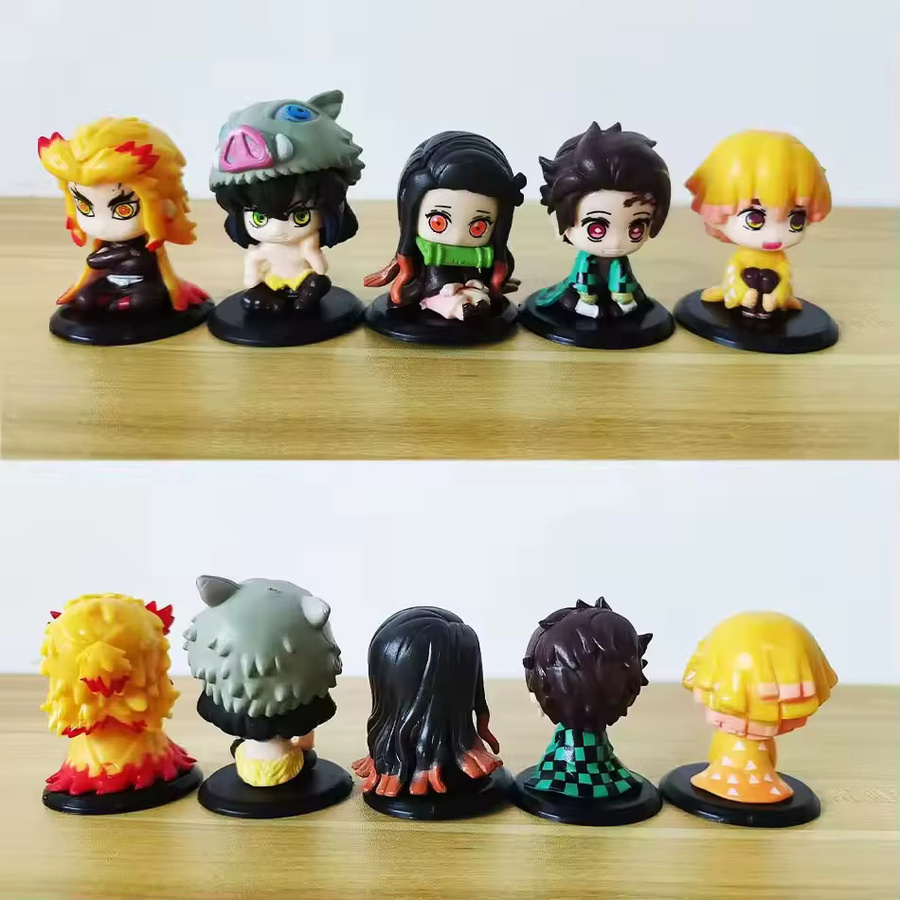 Bandai Demon Slayer Q-Version Sitzende Geisterpuppen Actionfiguren, 8-15-teiliges Set - Bild 4