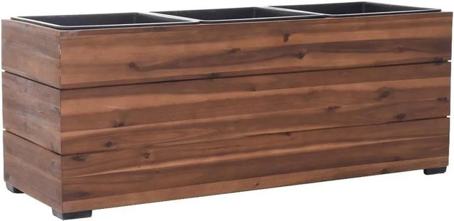 Vivanno Pflanzkübel Maxi in Erdbraun im Landhausstil, B/T/H: 91 x 33 x 35 cm - Bild 1