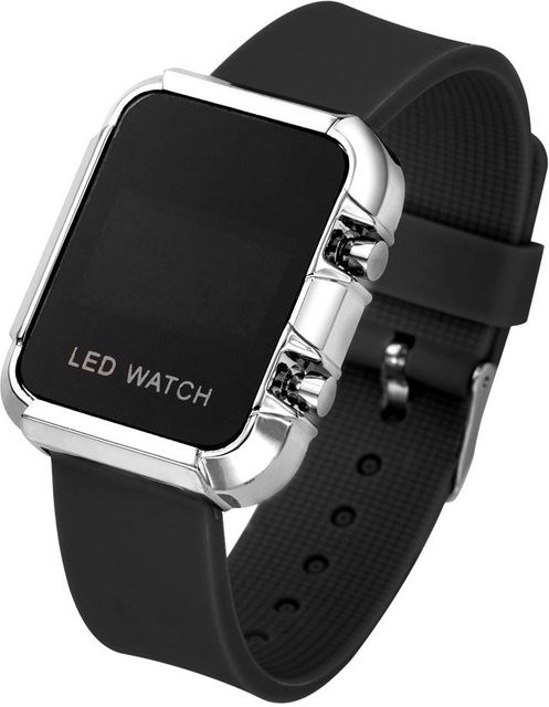 Le Jardin Digitaluhr, Quarz, Messing, Schwarz, Gold, Silikon, Damen - Bild 1