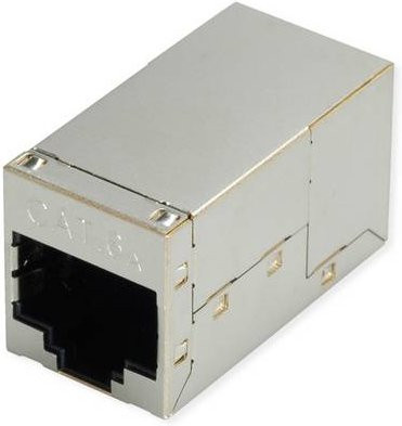 Roline RJ-45 Kupplung geschirmt Cat.6A Class EA in Silber für Ethernet LAN - Bild 1