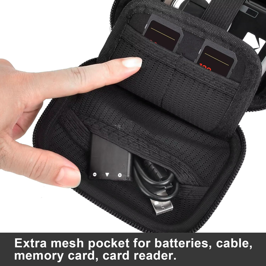 Digitale Kameratasche von Kodak für PIXPRO FZ55 FZ45 FZ53 FZ43 Kompaktkameras in Schwarz mit Mesh-Tasche - Bild 5