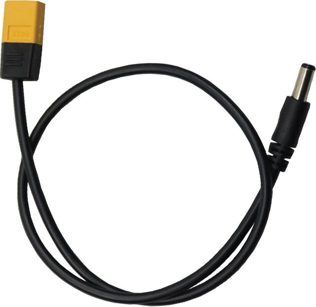QUECOO Stromkabel mit XT60 Rundstecker auf DC5525/DC5521 Stecker, 45 cm Länge, für Fly FPV Multirotor Reparaturen - Bild 1