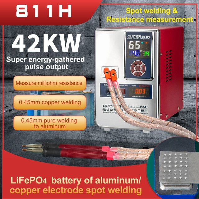 811H Punktschweißmaschine für Aluminium zu Kupfer und Aluminium zu Nickel Batterien aus Aluminium und Kupfer - Bild 1