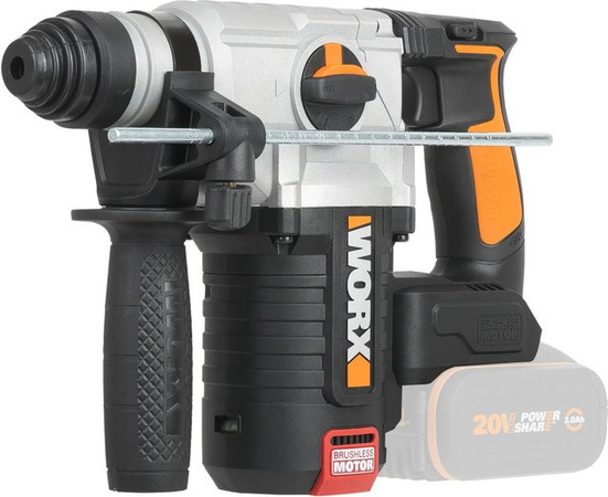 Worx Bohrhammer WX380.9 mit Tiefenanschlag