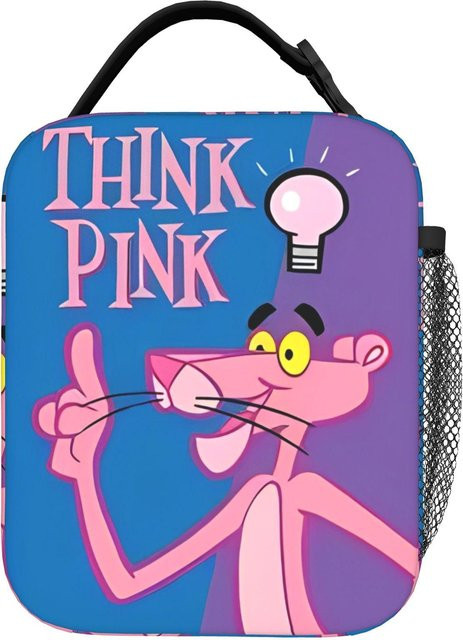 Pink Panther Isolierte Lunchtasche in Pink von Bandai mit hoher Kapazität für Arbeit und Reise - Bild 1