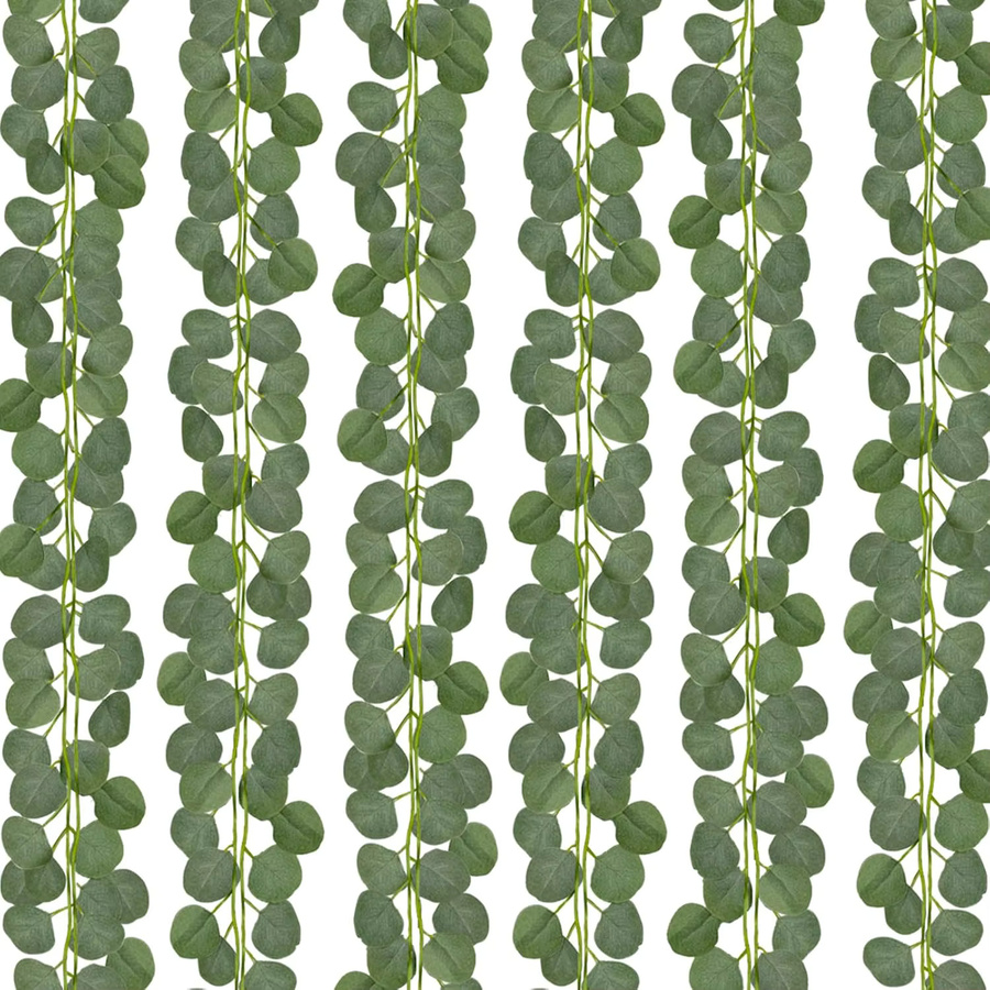 Künstliche Eukalyptus-Pflanzen in Grün als hängende Ranke für Dekorationen, Länge: 200 cm - Bild 6