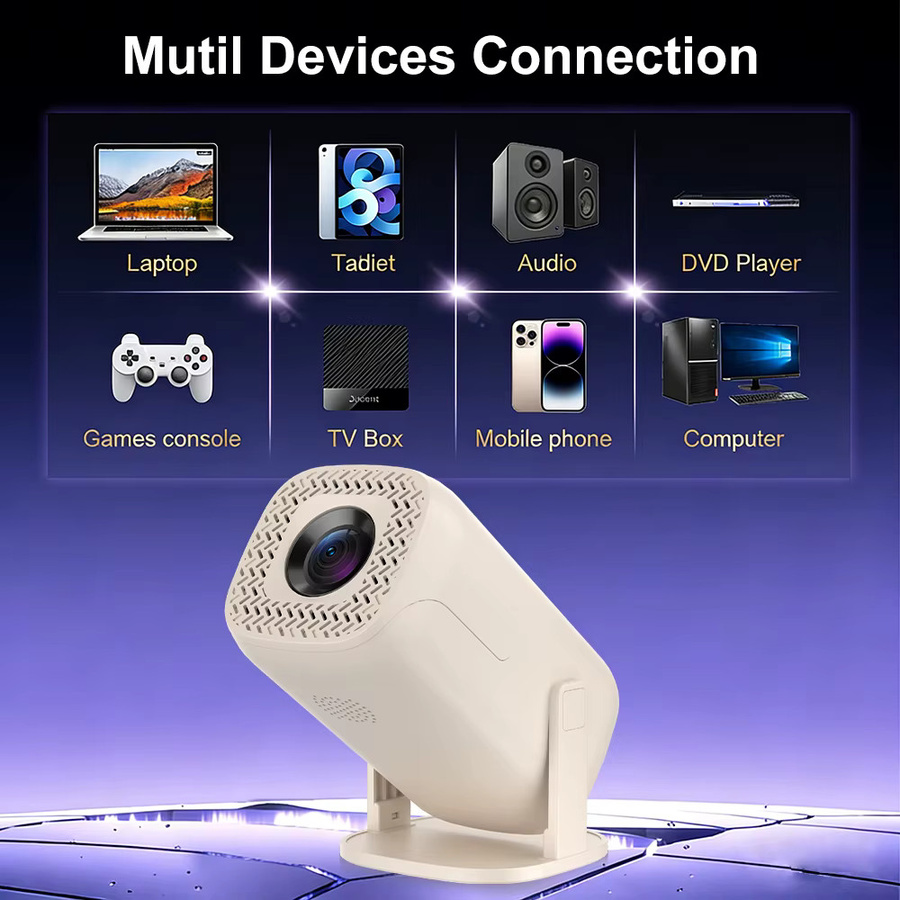 Salange V5 Smart Mini-Projektor mit Android 14, Allwinner H723, 8K-Dekodierung, WiFi 6 und Bluetooth 5.2 für dein Heimkino und Outdoor-Video-Erlebnisse - Bild 6