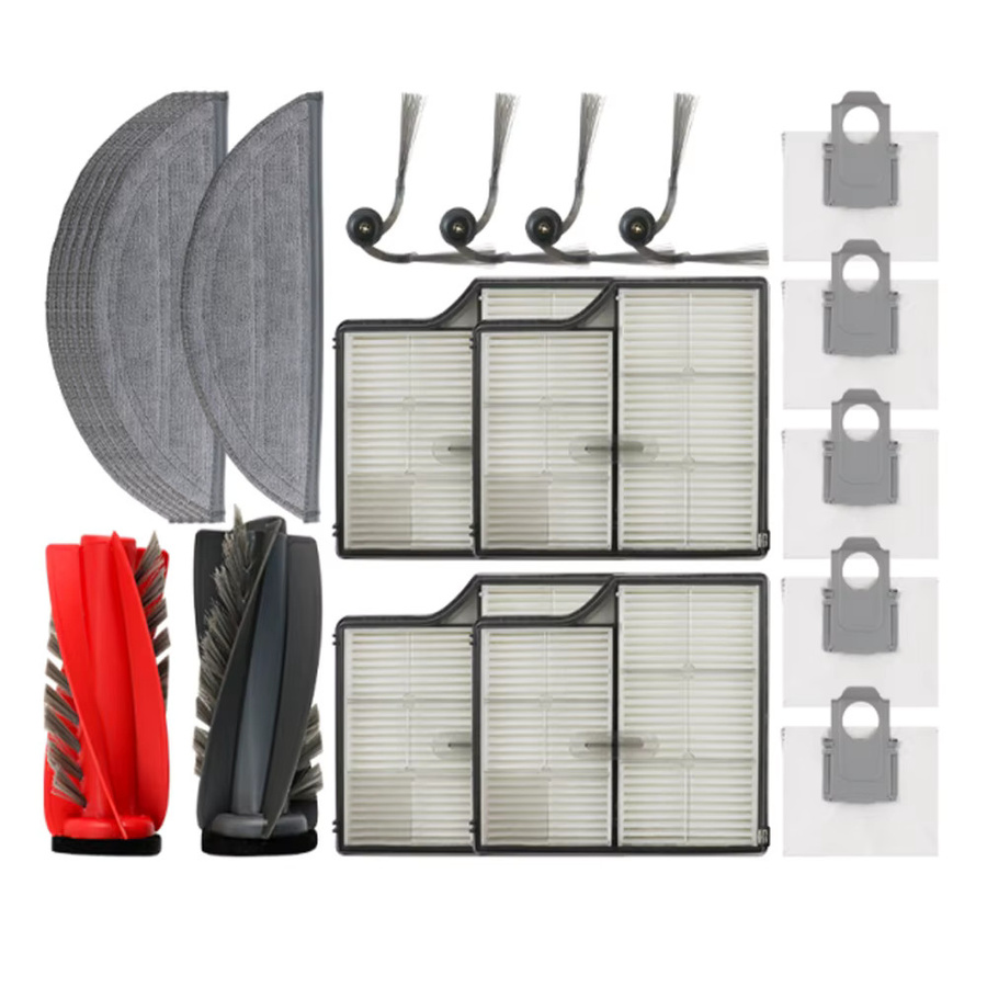 Roborock Ersatzteil-Set für Saros 10, G30 und S9 Maxv Ultra mit Hauptbürste, HEPA-Filtern, Mopptüchern und Staubbeuteln in Grau - Bild 4