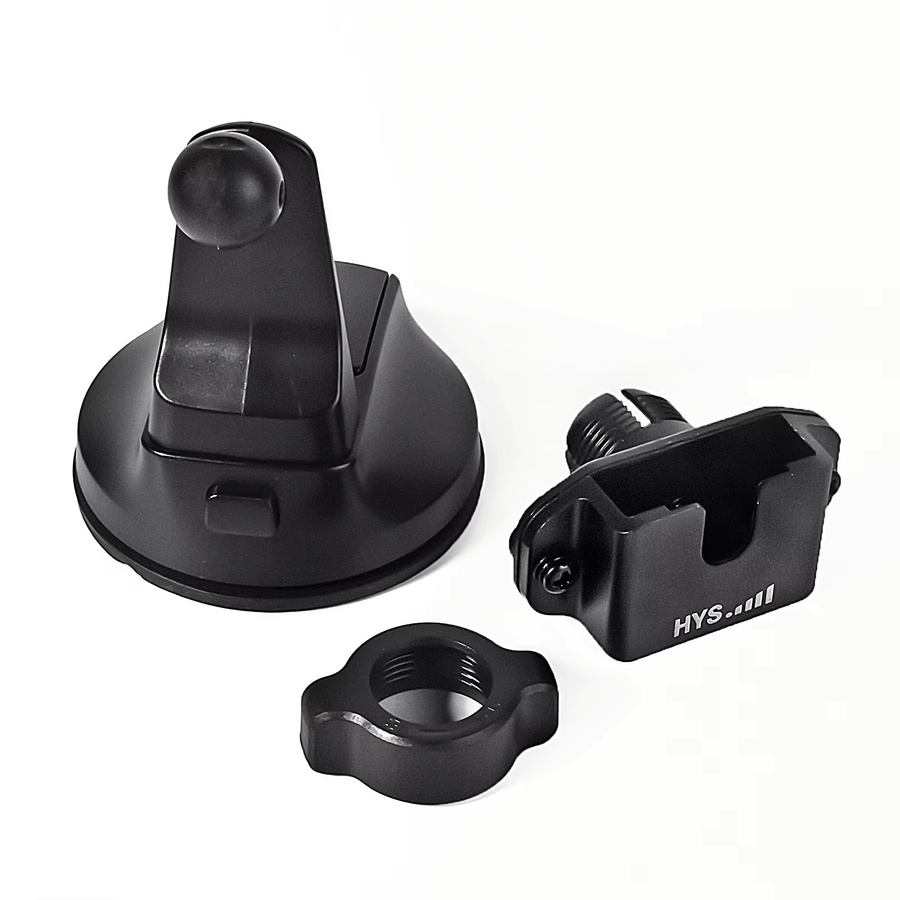 RUNUPTOP Saugnapf-Radio-Halterung für das Armaturenbrett in Schwarz, passend für Baofeng UV5R und Motorola Talkabout Handheld-CB-Radios mit hinterem Clip - Bild 2