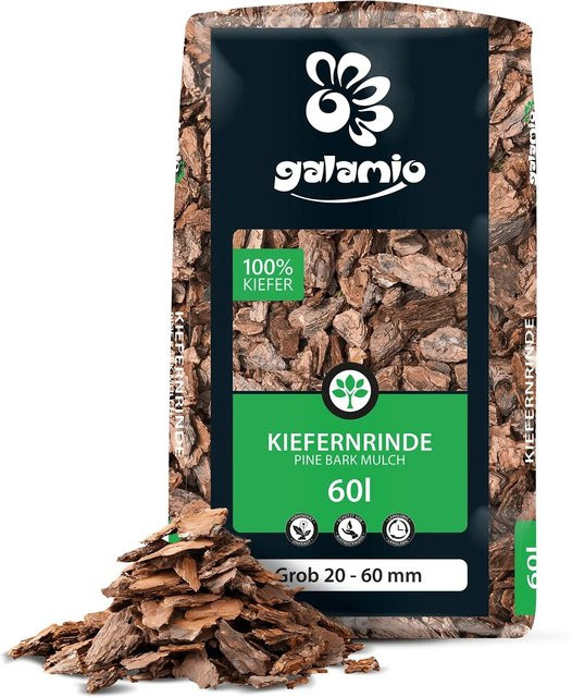 Galamio Rindenmulch Kiefer Grob Braun 60 l - Bild 1