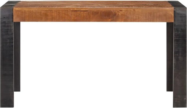 vidaXL Esstisch aus Mango-Massivholz in Braun im Industriestil, B/T/H: 140 x 70 x 76 cm - Bild 1