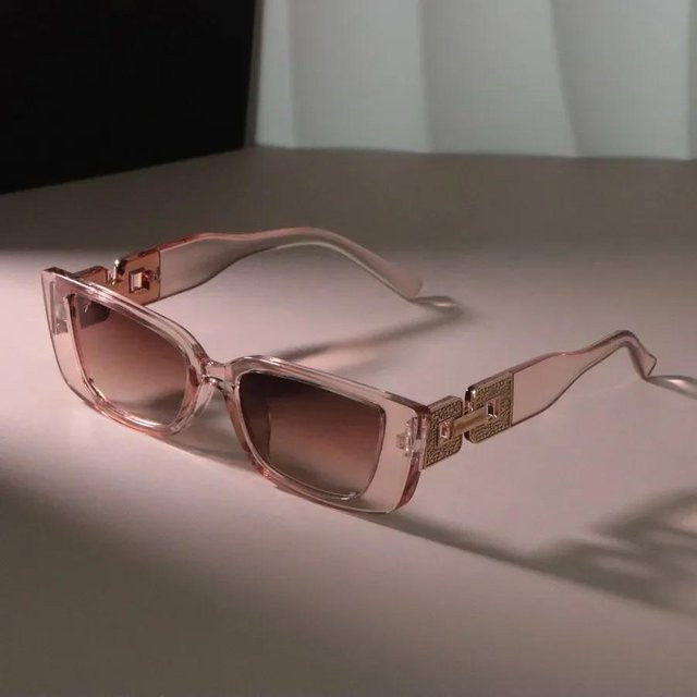 Fable Sonnenbrille, quadratisch, Vollrand, Kunststoff, Unisex, grau, pink - Bild 1