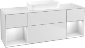 V&B Waschtischunterschrank Finion in Weiß lackiert, B/H/T: 160 x 60,3 x 50,1 cm - Bild 1