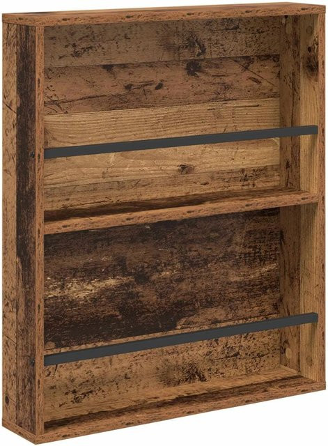 vidaXL Magazinregal aus Holzwerkstoff in Braun im modernen minimalistischen Stil, B/T/H: 60 x 12 x 70 cm - Bild 1