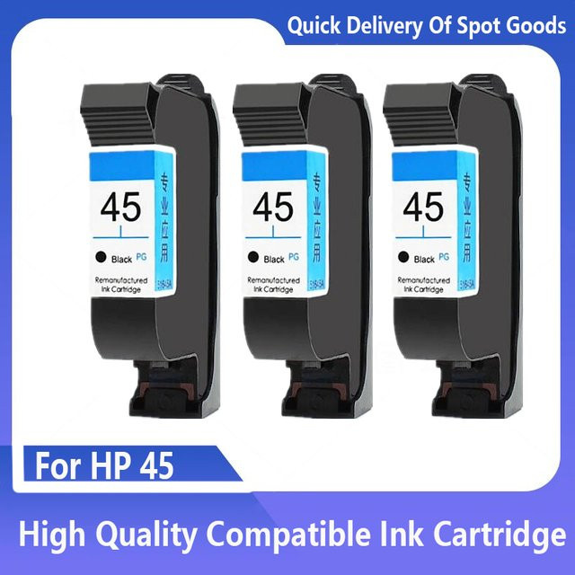 HP 51645A Tintenpatrone Schwarz refurbished für Deskjet 710c 720c 815c 832c 820cxi 830c 850c 870cxi 930c 980c - Bild 1
