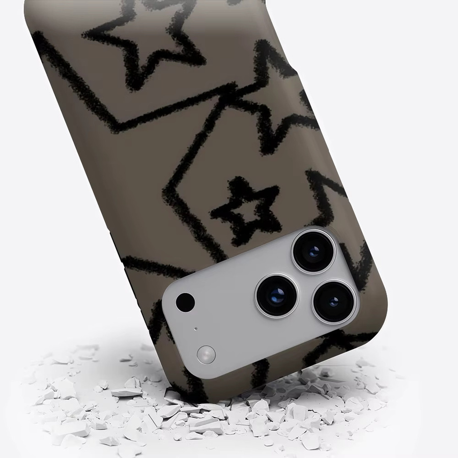 Sandy Stars Robuste Doppel-Schicht Handyhülle für iPhone 17 16 15 14 13 Pro Max Plus in Sand, Magnetisch kompatibel - Bild 3