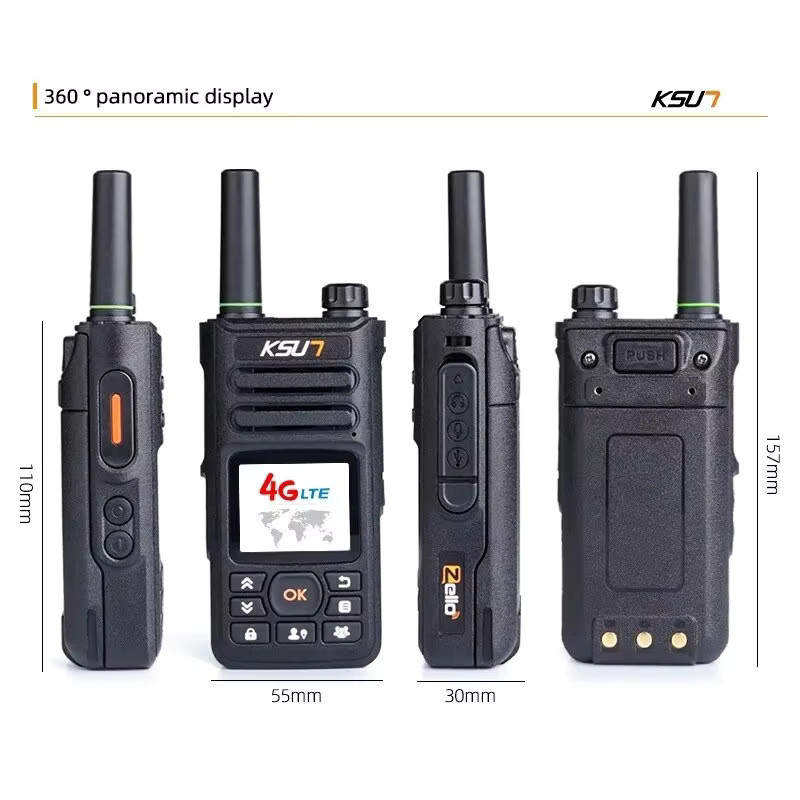 KSUT ZL18 Zello POC Walkie Talkie mit 4G LTE, WiFi und GPS in Schwarz - Bild 3