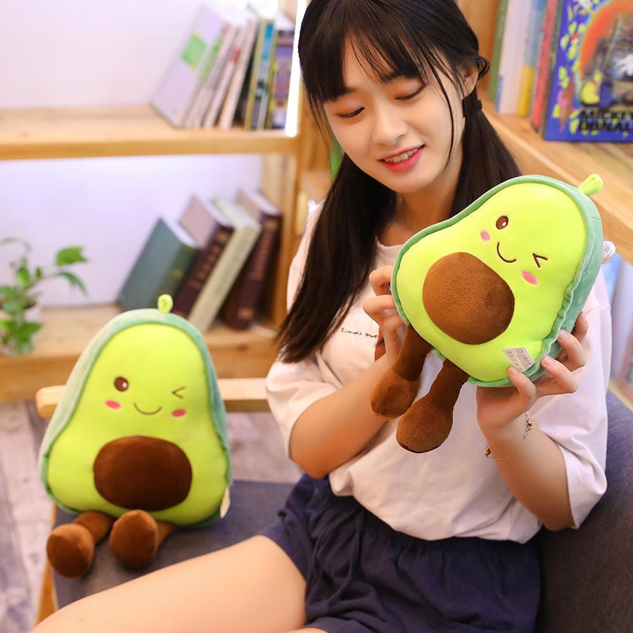 Yiran toy Avocado Puppe Kissen Plüschspielzeug Grün - Bild 5