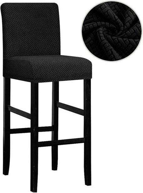 YZFZP Wasserdichte Stuhlhusse für Esszimmerstühle und Barstühle, Small Size, Schwarz - Bild 1
