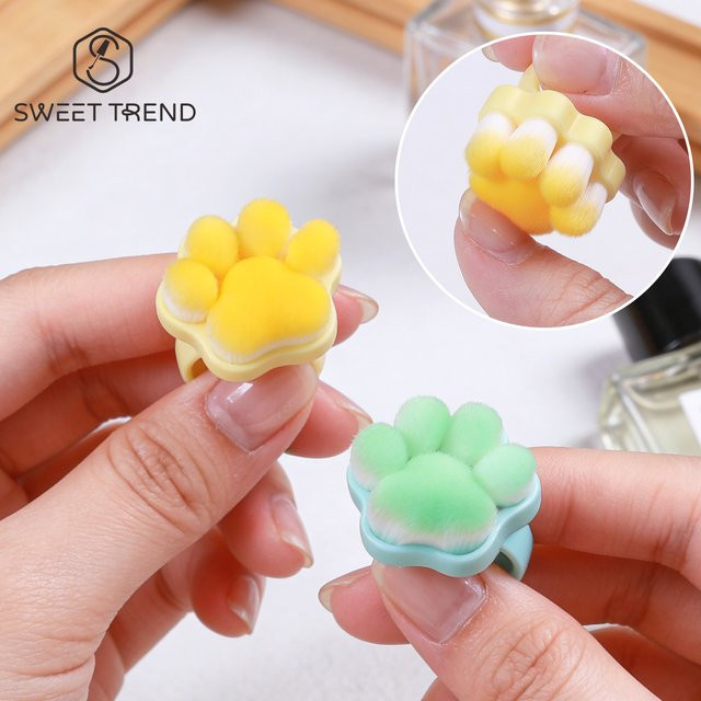 SWEET TREND Fingerbürsten für Nagelhautpflege, 2 Stück, Green - Bild 1