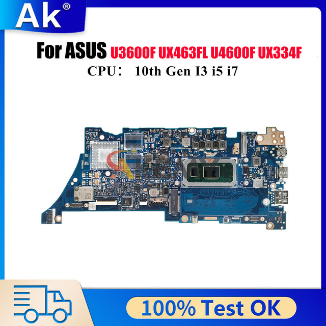 Asus UX334FA Laptop-Motherboard für ZenBook UX334FL U3600F U4600F UX463FL UX334F in Blau - Bild 1