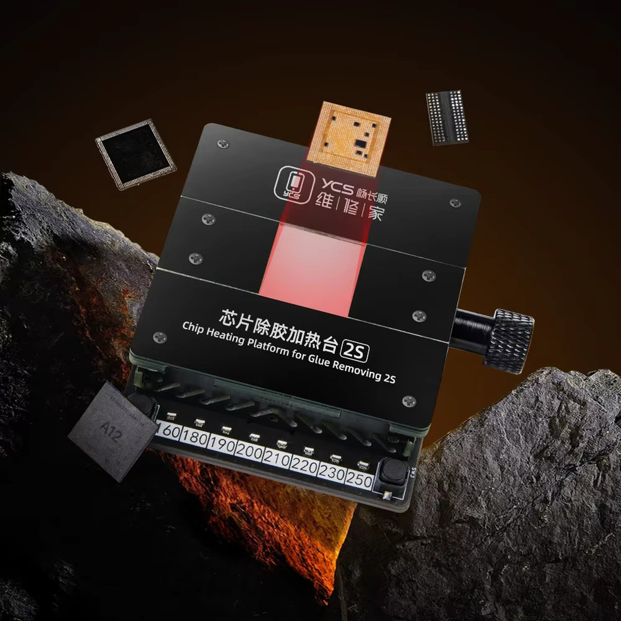 TULX YCS 2S Heizplatte Lötstation als Vorheizstation für Handy-Chips und IC-Lötarbeiten in Schwarz - Bild 2