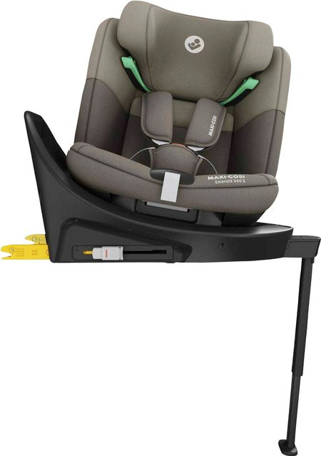 Maxi-Cosi Kindersitz Emerald 360 S mit Isofix-Basis, 360 Grad Drehsitz und i-Size Zertifizierung in Braun und Grau - Bild 1