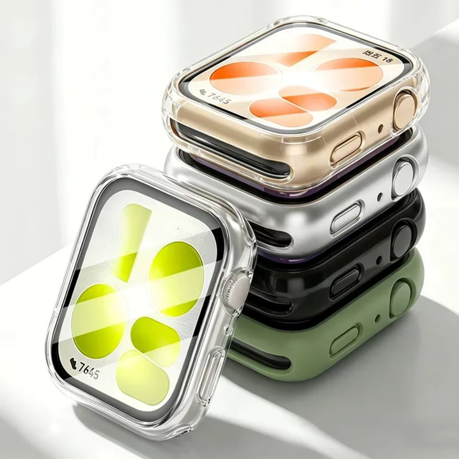 Huawei Uhrenzubehör, HD-Glas und Hülle, Schwarz, Transparent - Bild 3