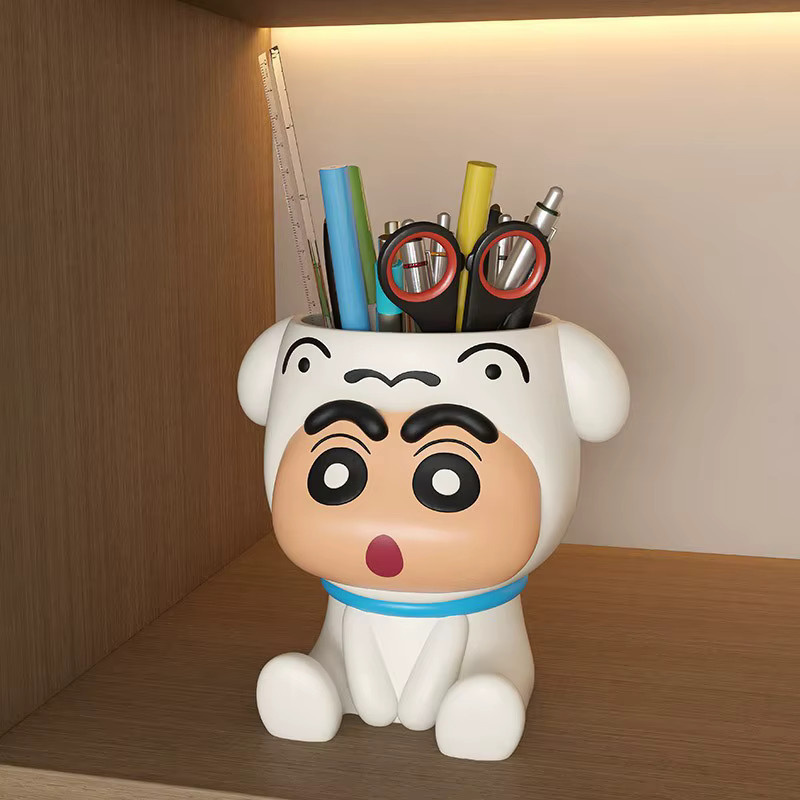 Bandai Crayon Shin Chan Federmäppchen Stiftebox in Weiß aus Kunststoff - Bild 3