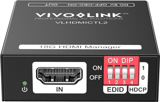 VivoLink 18G HDMI EDID Manager VLHDMICTL2 in Schwarz - Bild 1