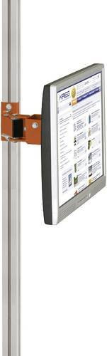 Manuflex ZB8289.2001 Monitorträger für CANTOLAB und ALU mit 80 mm Doppelgelenk und VESA-Adapter 75 mm in Rotorange RAL 2001 - Bild 1