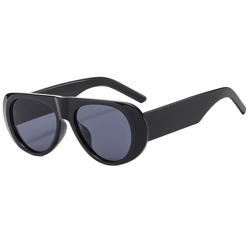 BYLEN Sonnenbrille, oval, Vollrand, Kunststoff, schwarz, Damen - Bild 2